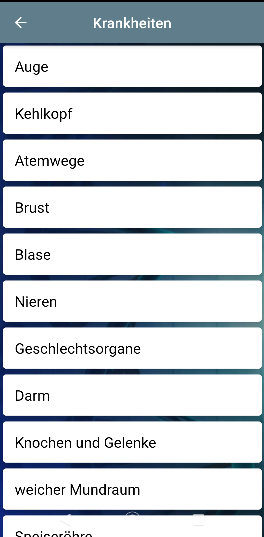 Screenshot-krankheitsdb